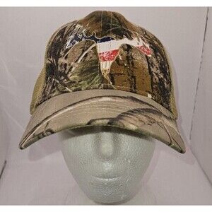 Infinity Buck Deer Hat Cap American Flag Mesh Snapback Adjustable camo